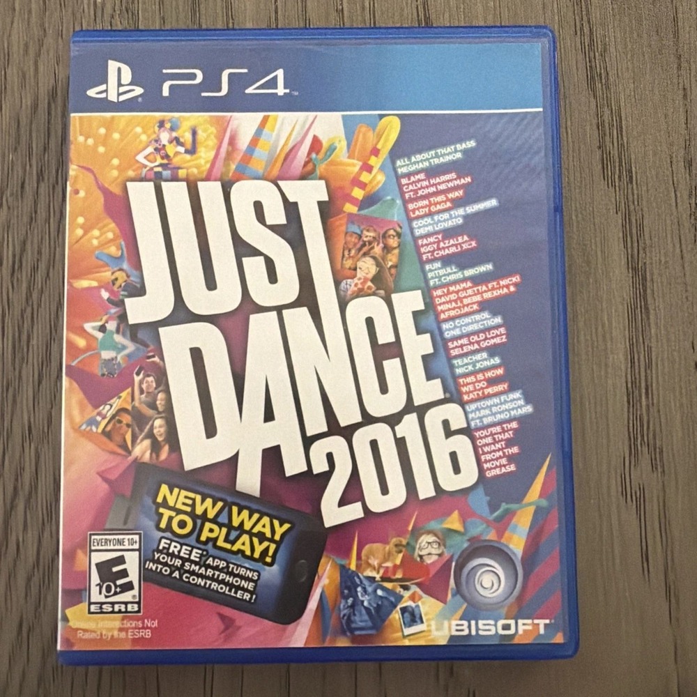 Just Dance 2016 Sony PlayStation 4 PS4 Ubisoft Rhythm Dance Game E10+
